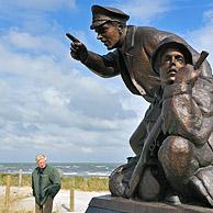 Het U.S. Navy D-Day Monument nabij het invasiestrand bij het Utah Beach Landing Museum te Sainte-Marie-du-Mont, Normandië, Frankrijk
<BR><BR>Zie ook www.arterra.be</P>